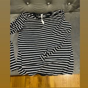 Lululemon Striped Long Sleeve Shirt